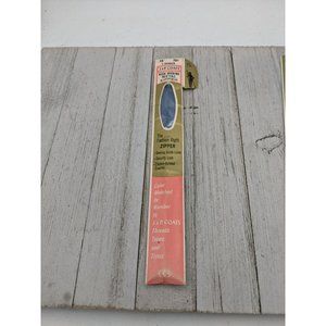 Vintage J&P Coats Neck Opening Metal Zipper 18" Copenhagen 5 Blue